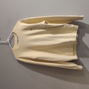 Orvis Signature Collection Men's Large Light Yellow Crew Neck Sweatshirt‎